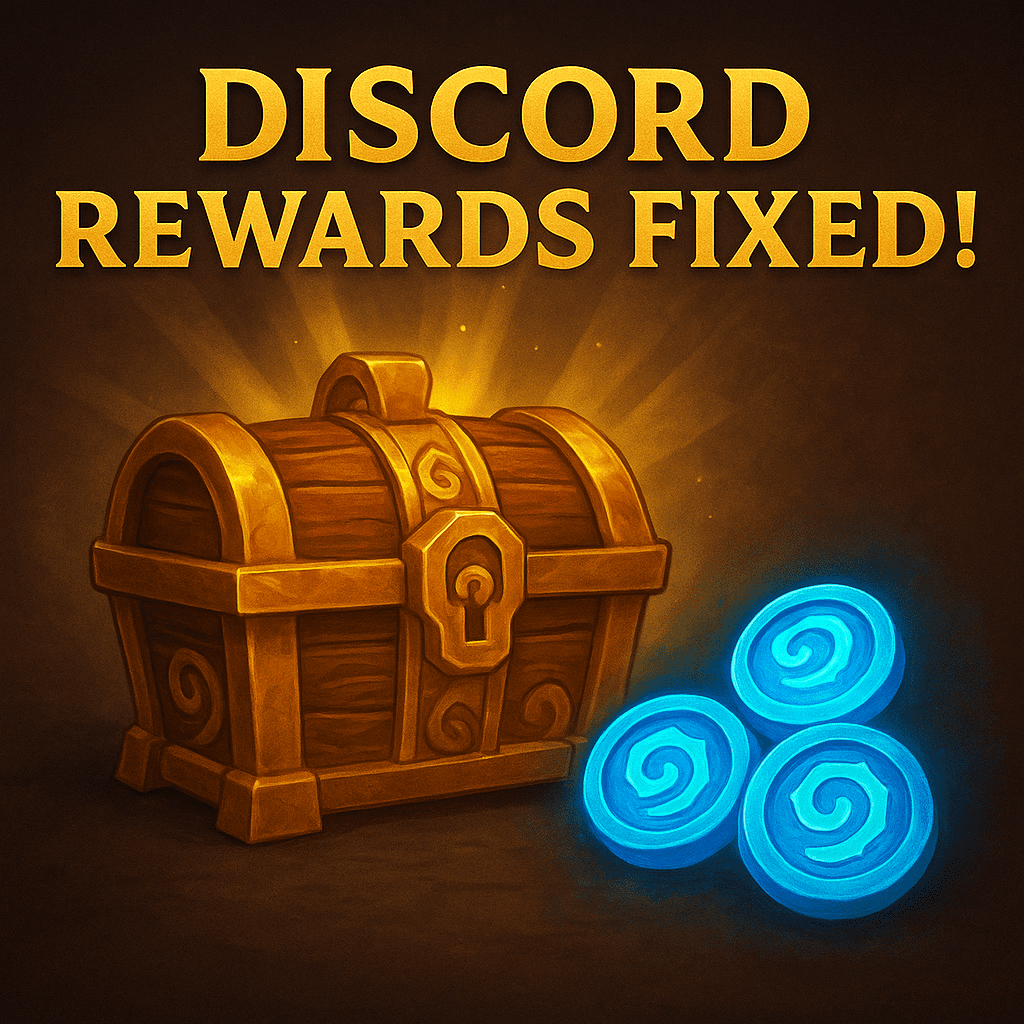 Discord Rewards Fixed – Tokens Restored! Discord Rewards Fixed – Tokens Restored!