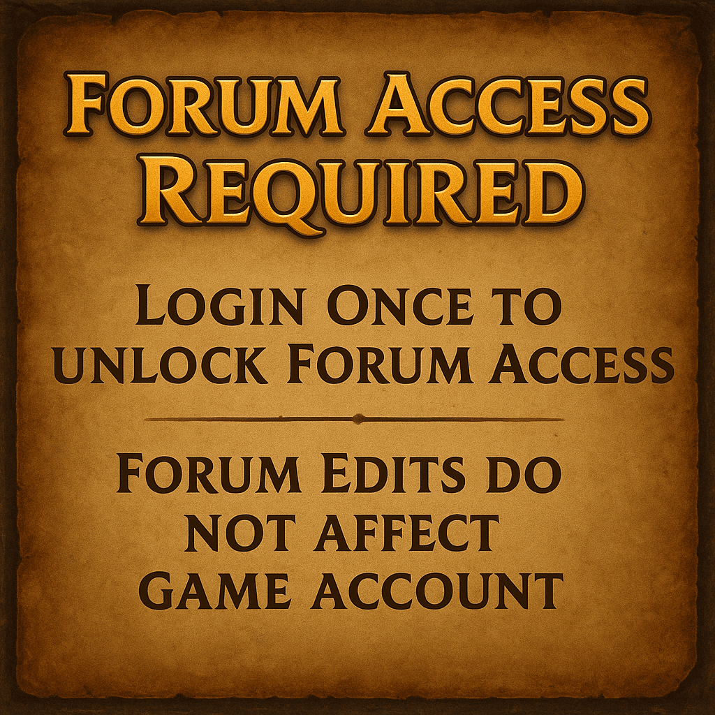 ⚔️ Forum Access Guide – Read Before Joining the Community ⚔️
