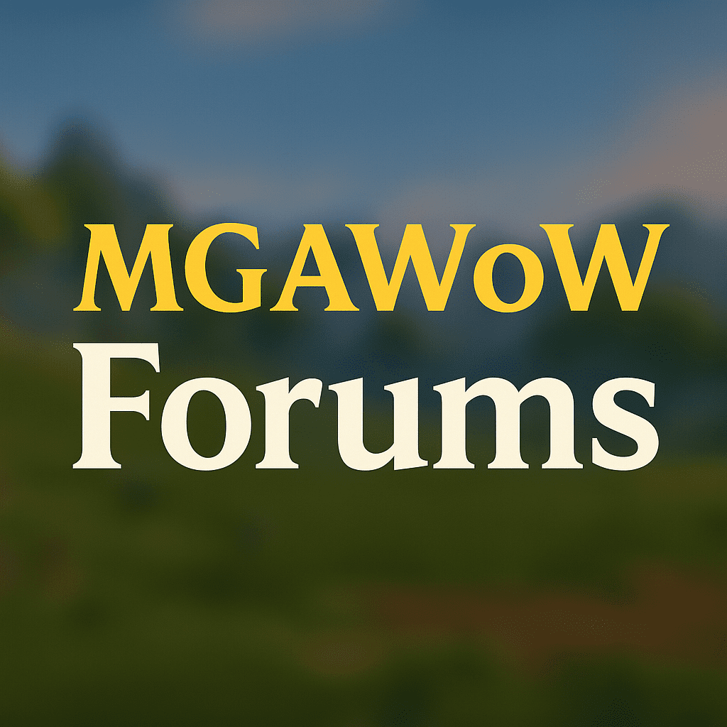 MGAWoW Forum’s!