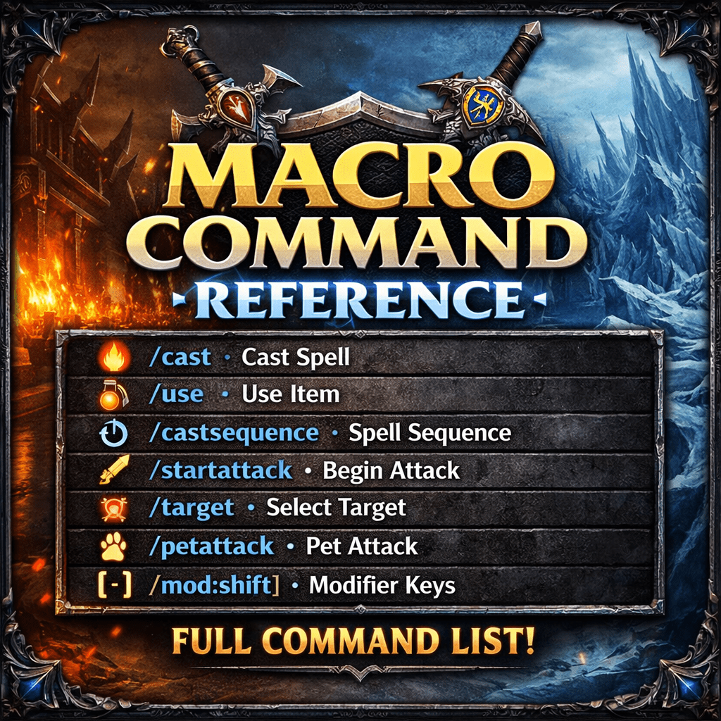 🧙‍♂️ World of Warcraft Macro Guide (Beginner → Advanced)